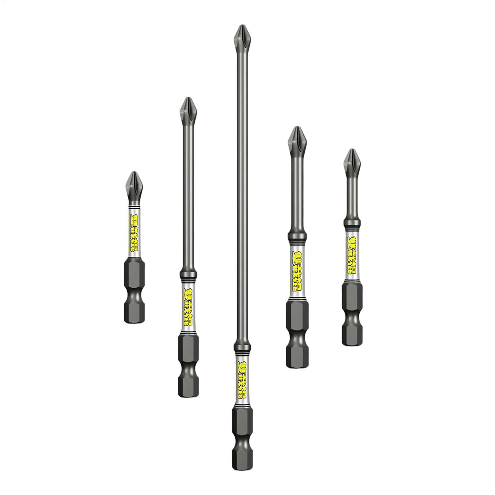 Tools In Workshop - Boorschroevendraaierbitset 5-delige robuuste roestvrije boorbits combinatiegereedschapset