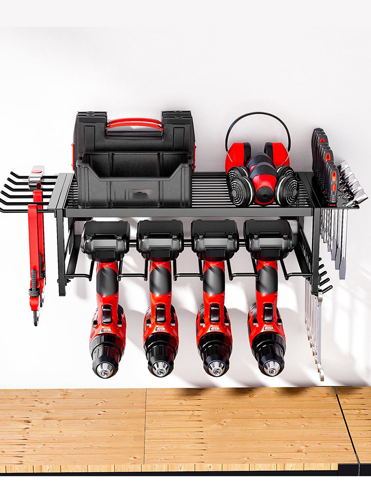 Workshop Electric Tools - Wandmontage gereedschapsrek voor elektrisch gereedschap, houder