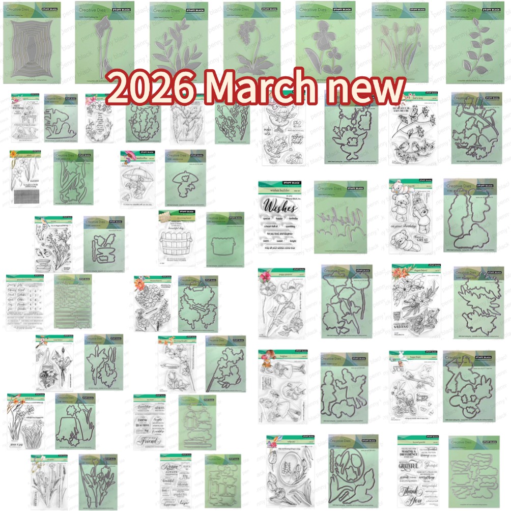 Tap Die Set - PennyBlack Clear Stamps L 2025 Nieuwe