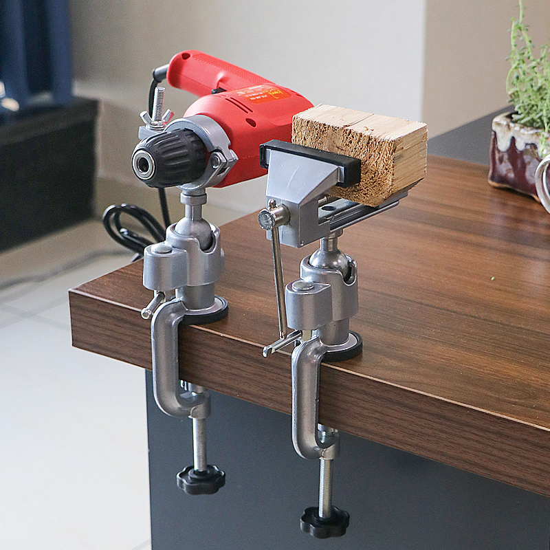 Bench Vise Swivel - 360 Graden Universele Aluminium Tafelbankschroef Multifunctionele