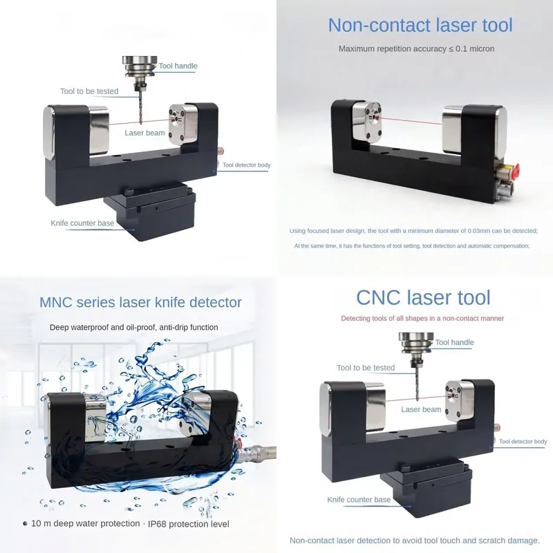 Hand Tools Mechanical Workshop - Compensatiegereedschapsetter voor freesmachines, contactloze CNC-machinegereedschapsetter met