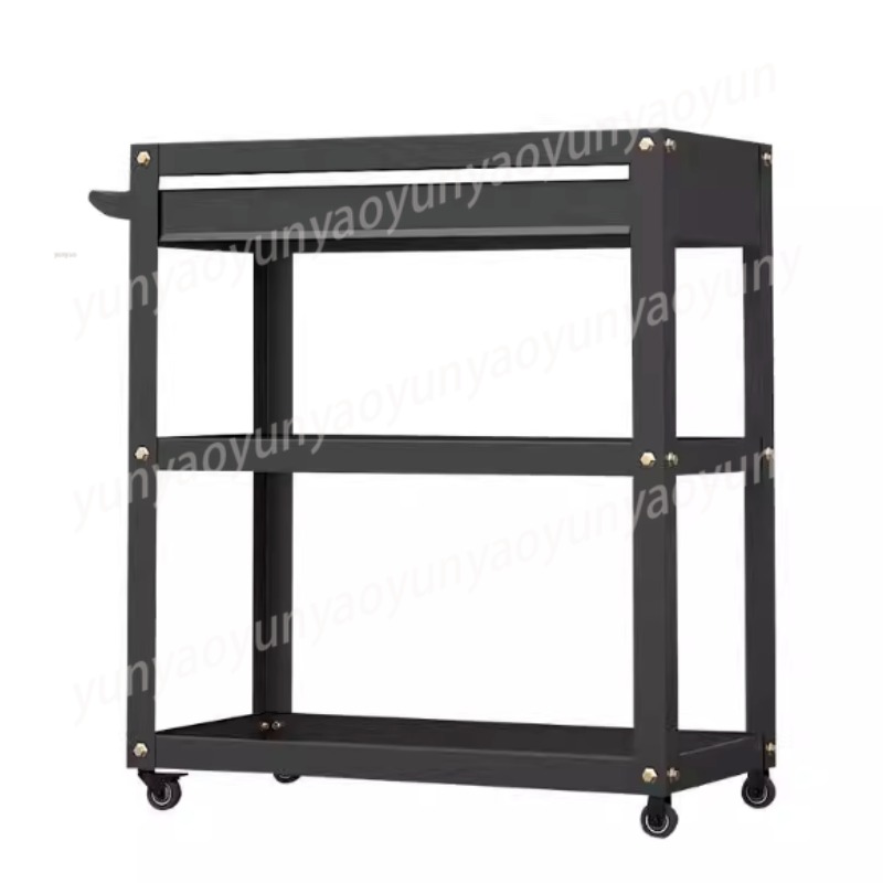 Workshop Tools Trolley - Zware-duty 3-laags rolwagen multifunctionele werkplaatswagen gereedschapswagen