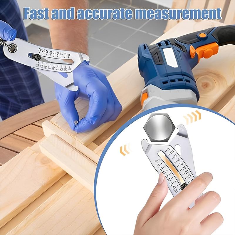 Workshop Tools In Engineering - Precisie-gewindinspectiemeter Handheld sleutelhangertool Snelle meting van