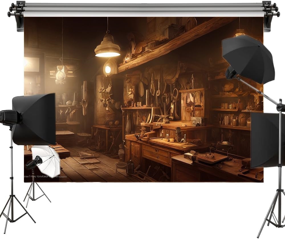 Workshop Tools Background - Steampunk Monteur Tool Workshop Mannen Fotoshoot