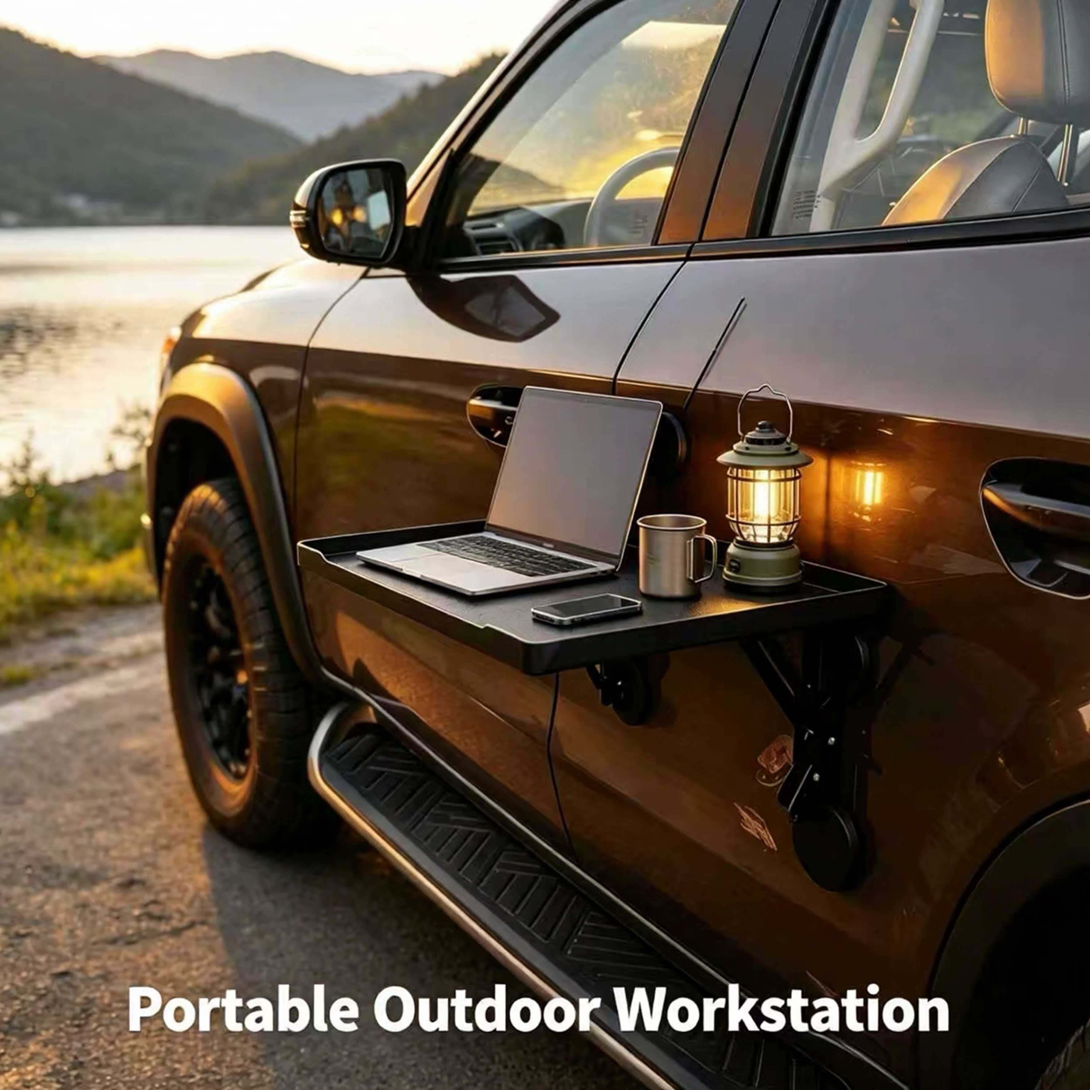 Magnetic Parts Tray - Magnetische opvouwbare auto zijtafel, draagbare SUV/vrachtwagen