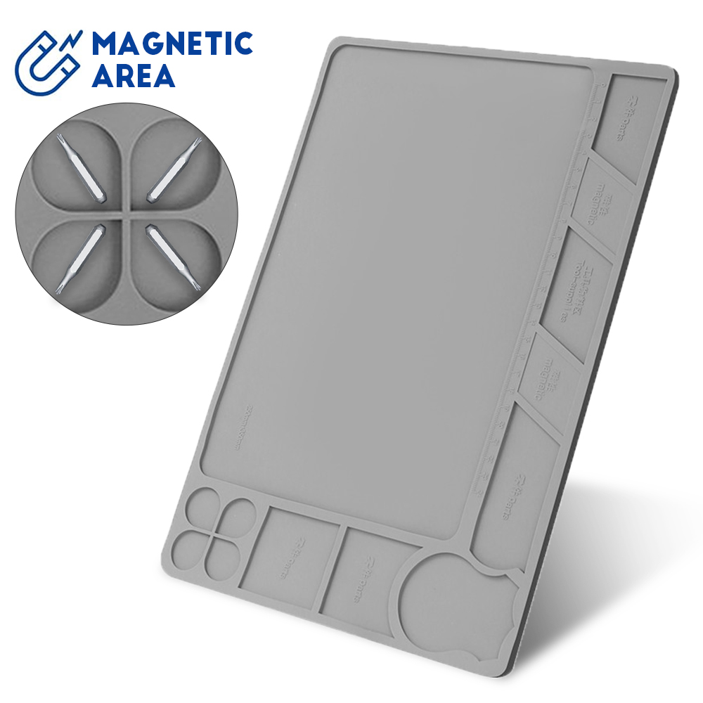 Magnetic Parts Tray - Pistoolreinigingsmat, wapenonderhoudsmat, magnetisch met organizer en