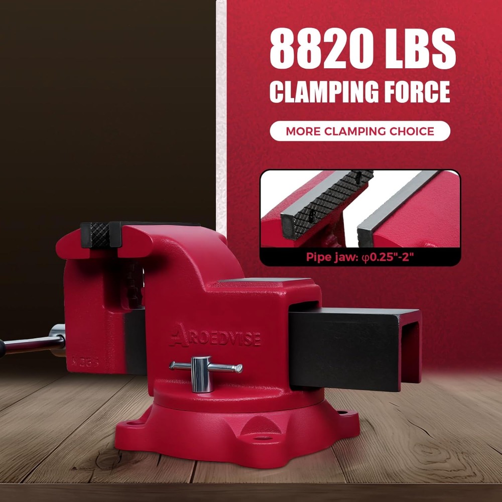 Bench Vise Swivel - Zware bankschroef met 360 graden draaibare