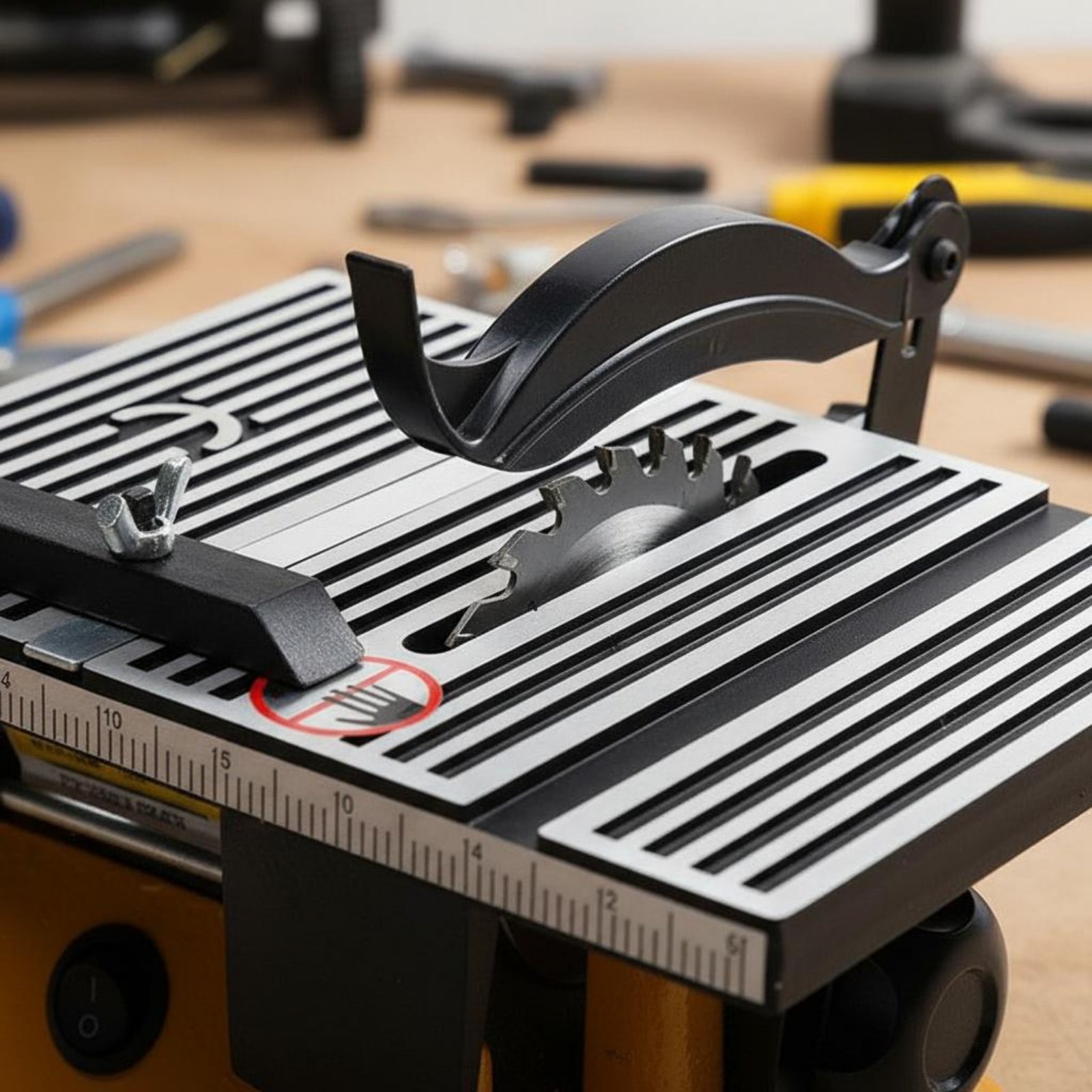 Power Tools For Workshop - Mini-tafelzaag Draagbare miniatuur-bankzaag Snijmachine Geluidsarm elektrisch