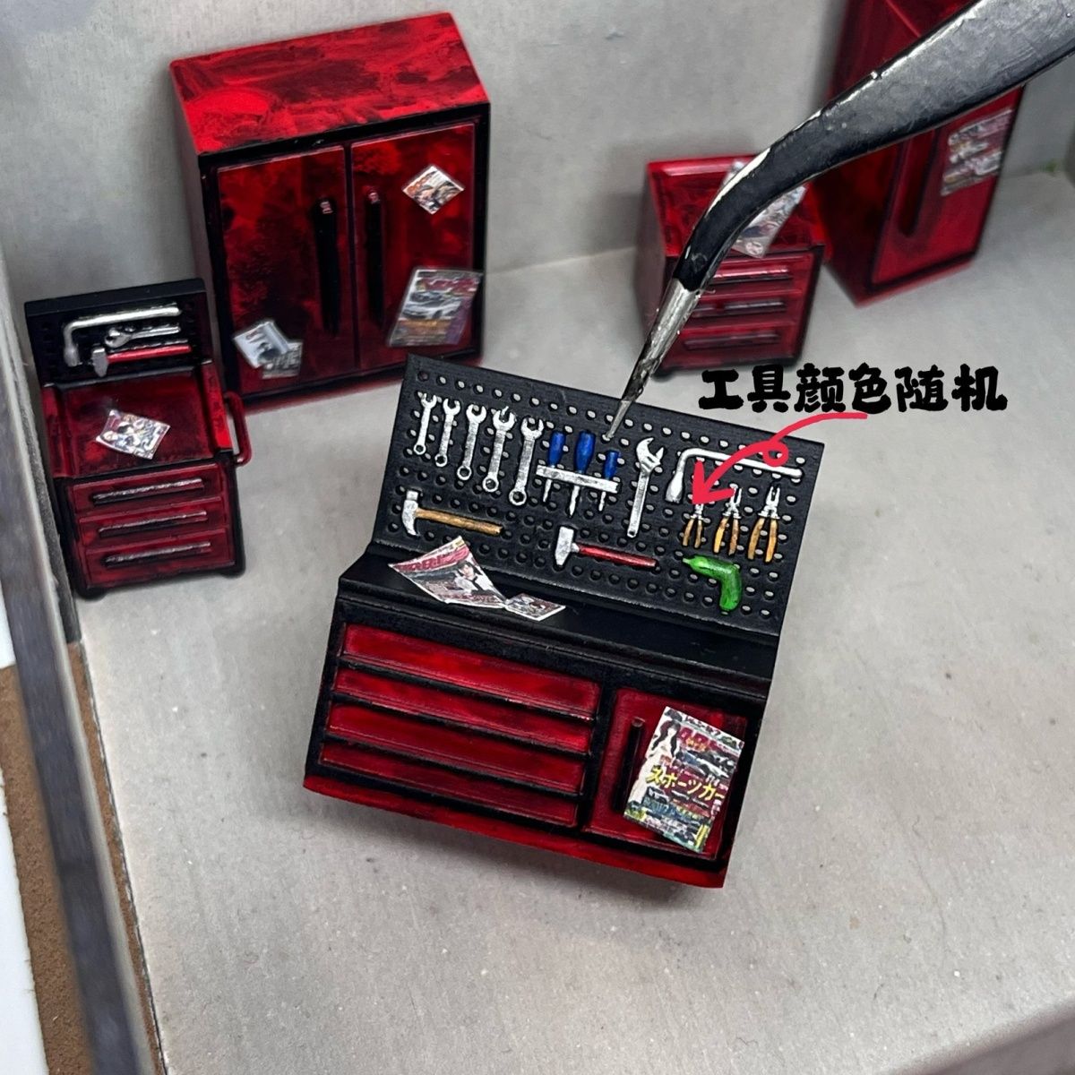 1/64 Onderhoud Gereedschapskas - Workshop Tools Background recensie en prijs