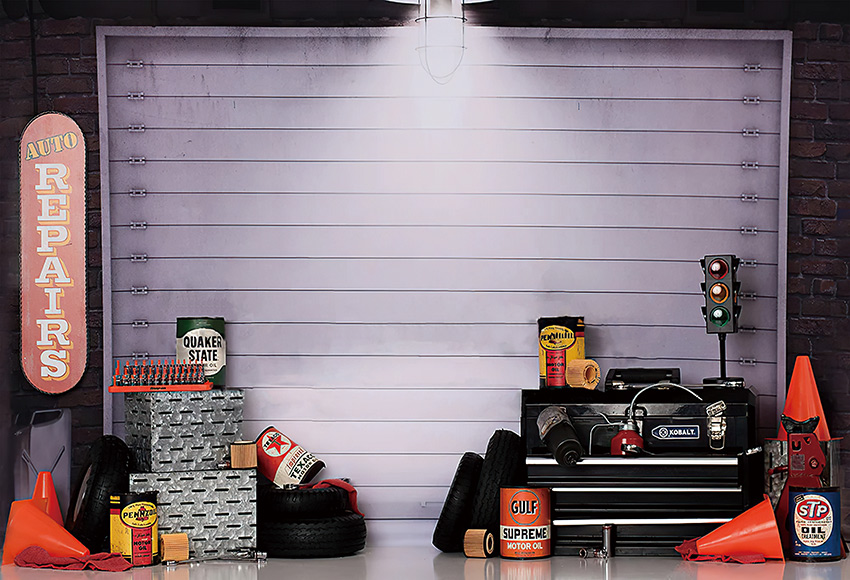 Mehofond Auto Repareert Garage - Workshop Tools Background recensie en prijs