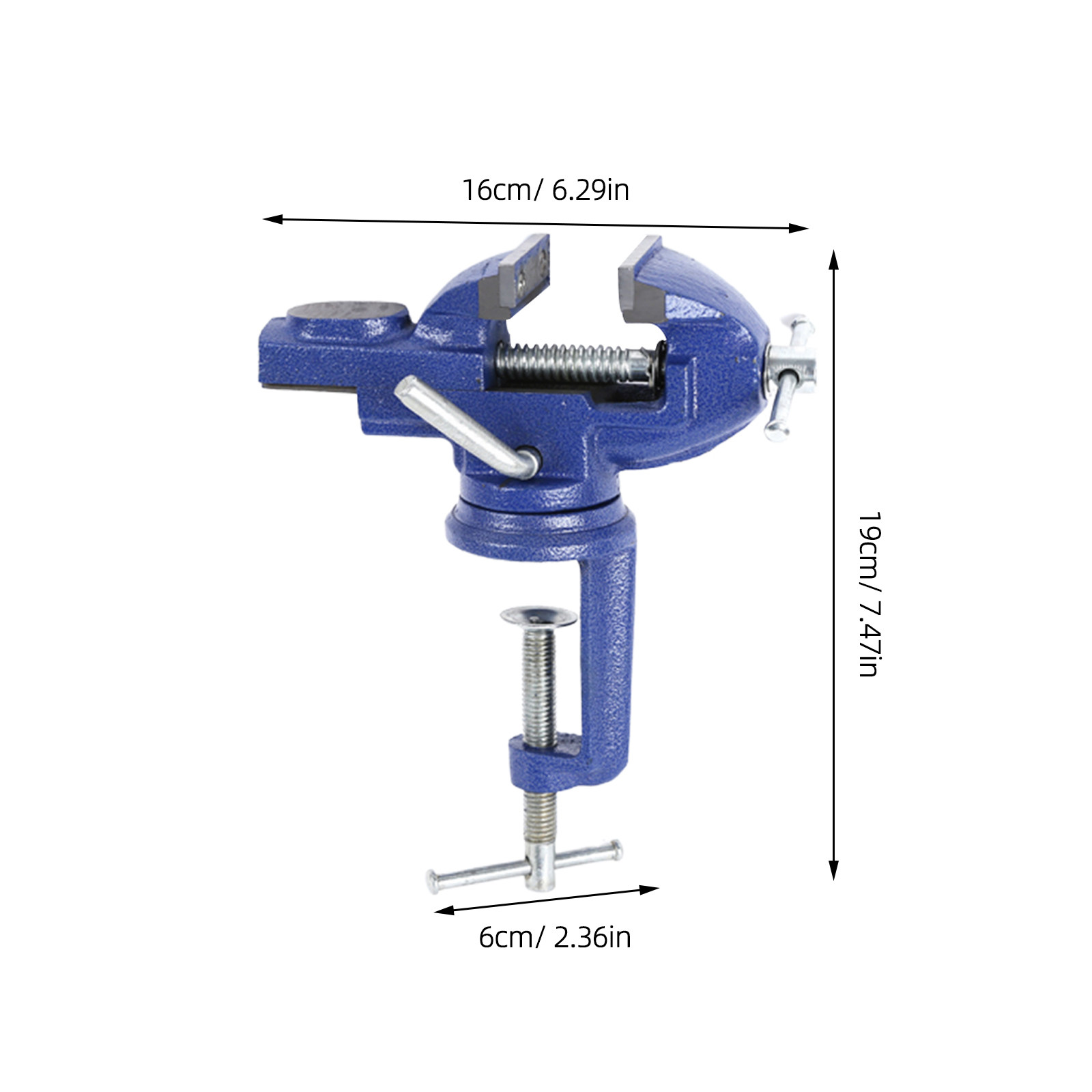 60 mm mini draaibare tafelklem - Bench Vise Swivel recensie en prijs