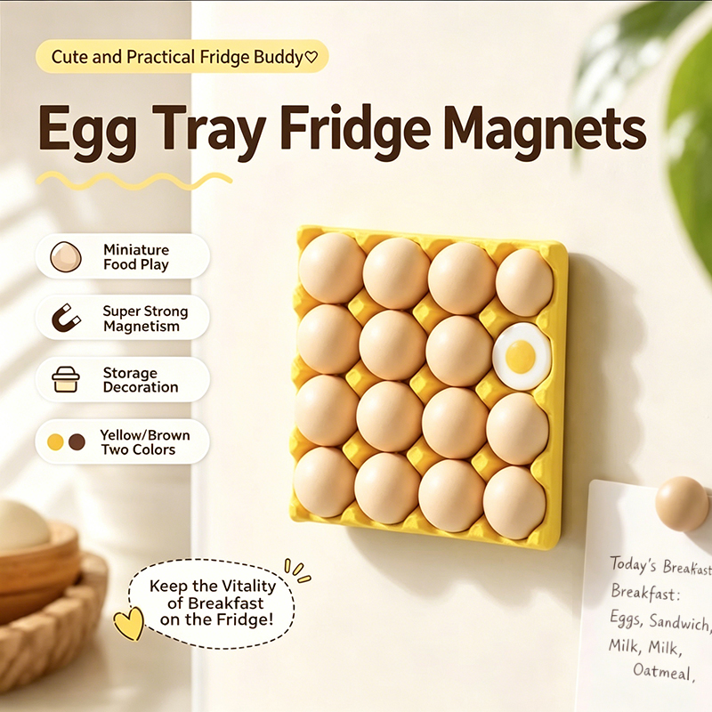 Grappige eierhouder koelkastma - Magnetic Parts Tray recensie en prijs