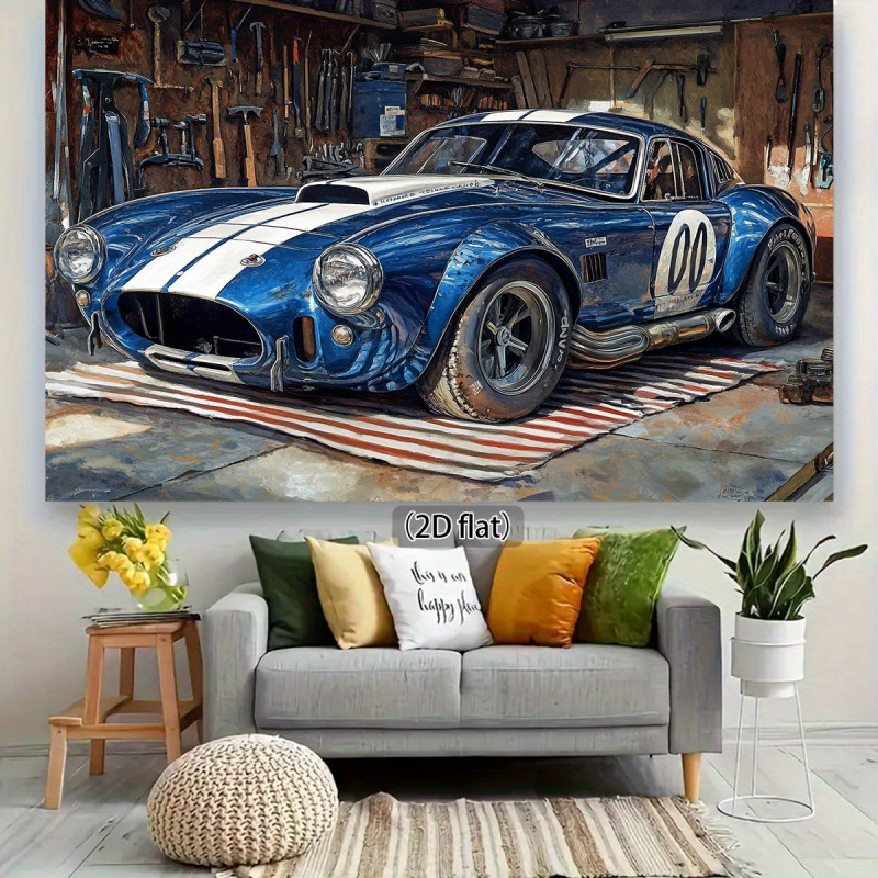 1 Vintage Racing Garage Achter - Workshop Tools Background recensie en prijs
