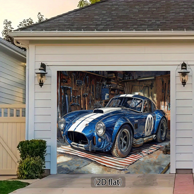 1 Vintage Racing Garage Achter - Workshop Tools Background recensie en prijs