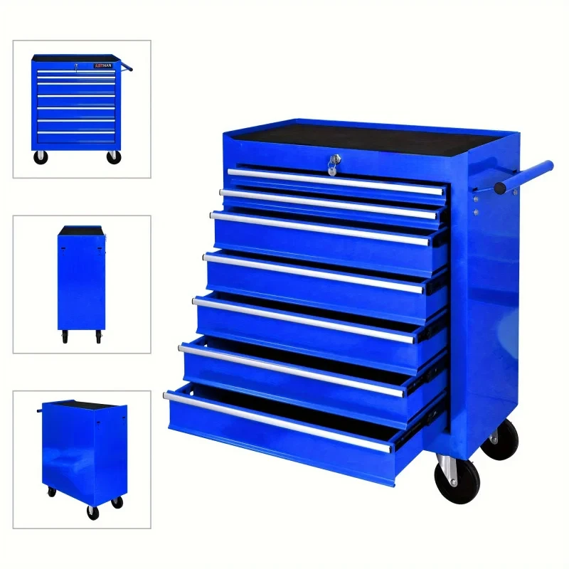 7-laden blauwe multifunctionel - Workshop Tools Trolley recensie en prijs