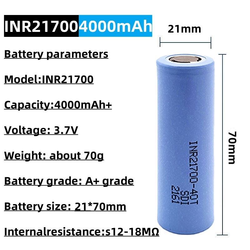 INR 21700-40T Oplaadbare Li-io - Tools Vape recensie en prijs