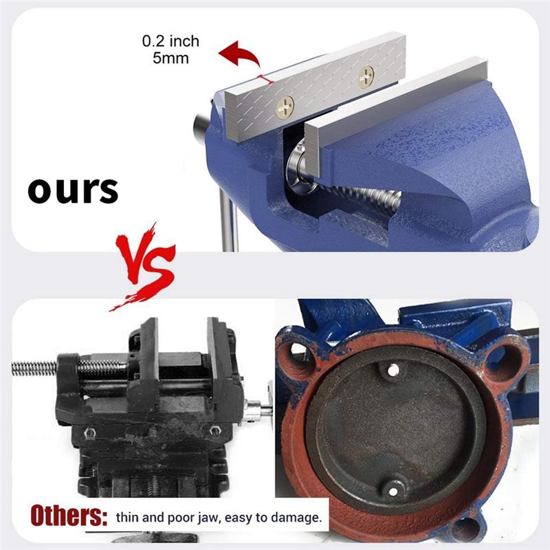 KYCOR-Bankklemmen Vaste Gereed - Bench Vise Swivel recensie en prijs