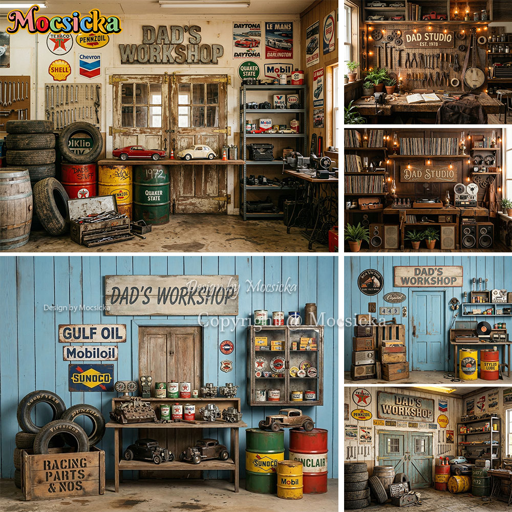 Mocsicka Papa's werkplaats Fot - Workshop Tools Background recensie en prijs