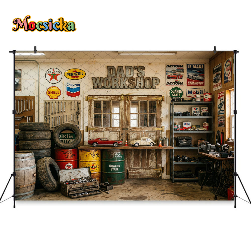 Mocsicka Papa's werkplaats Fot - Workshop Tools Background recensie en prijs