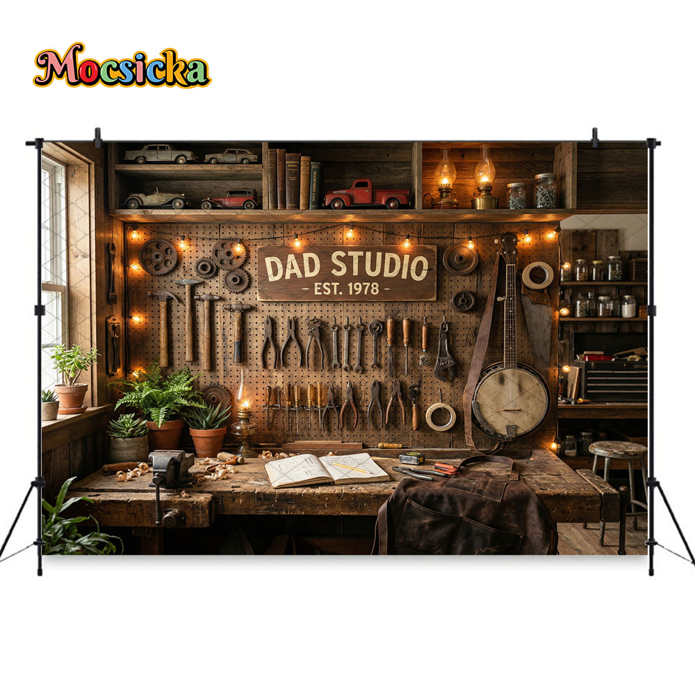 Mocsicka Papa's werkplaats Fot - Workshop Tools Background recensie en prijs