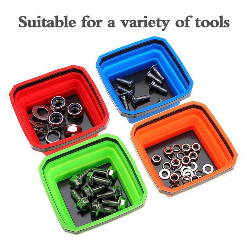 Kleurrijke vierkante siliconen - Magnetic Parts Tray recensie en prijs