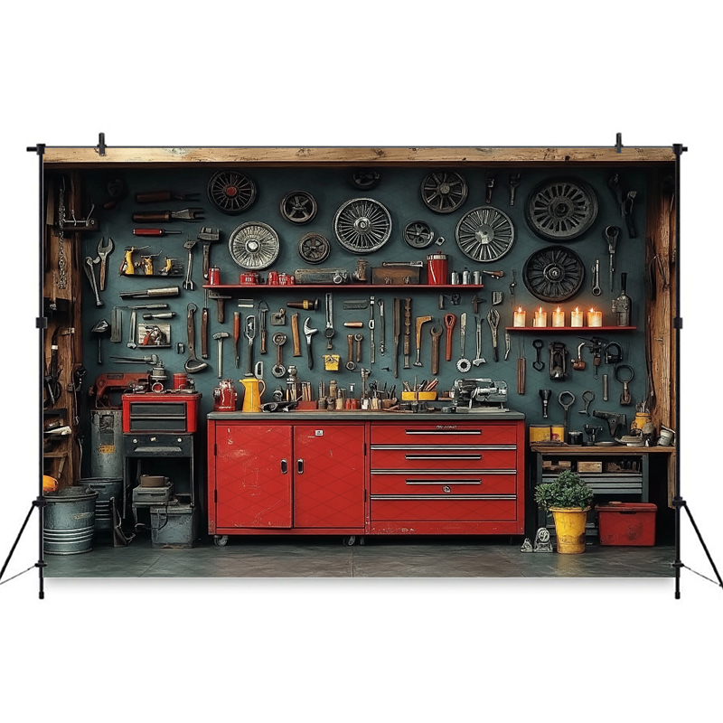 Mocsicka Rode Klassieke Auto G - Workshop Tools Background recensie en prijs