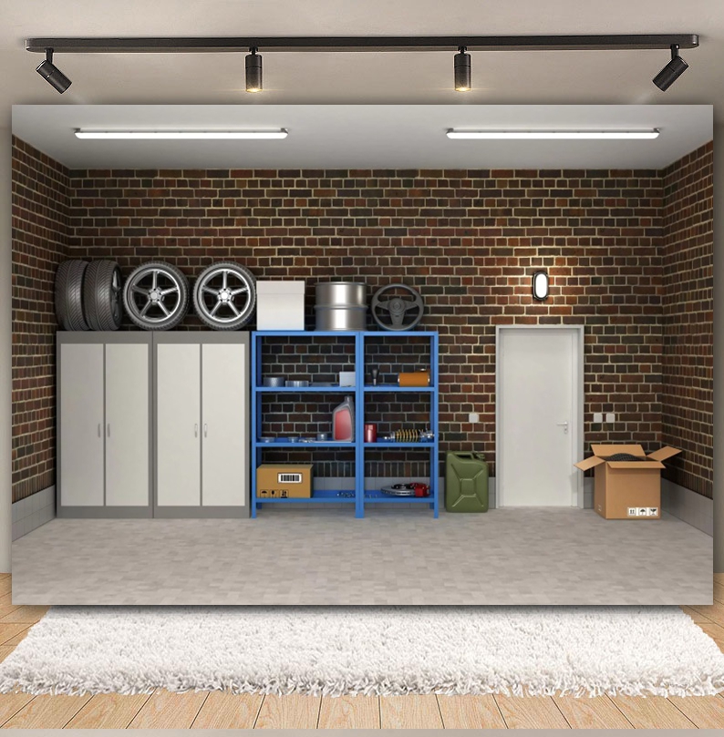 Vintage garage achtergronden a - Workshop Tools Background recensie en prijs