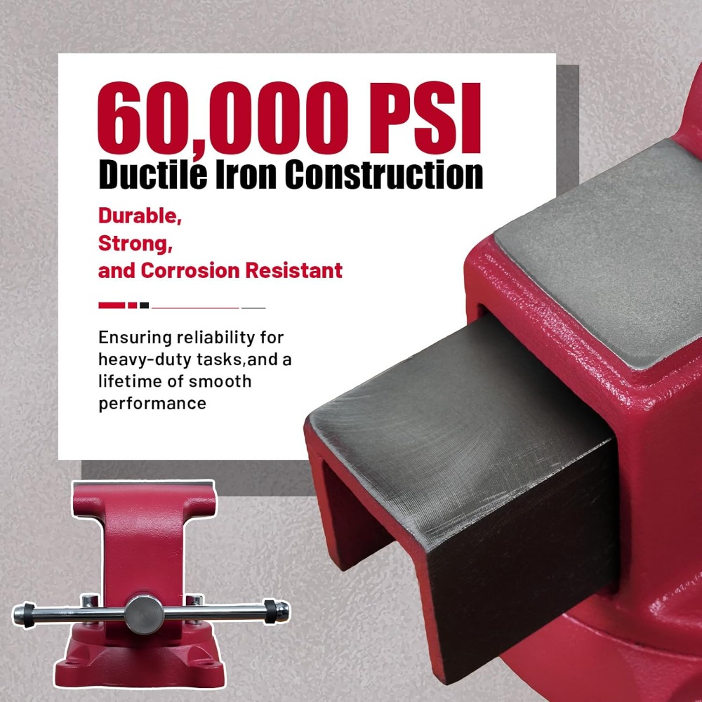 Zware bankschroef met 360 grad - Bench Vise Swivel recensie en prijs